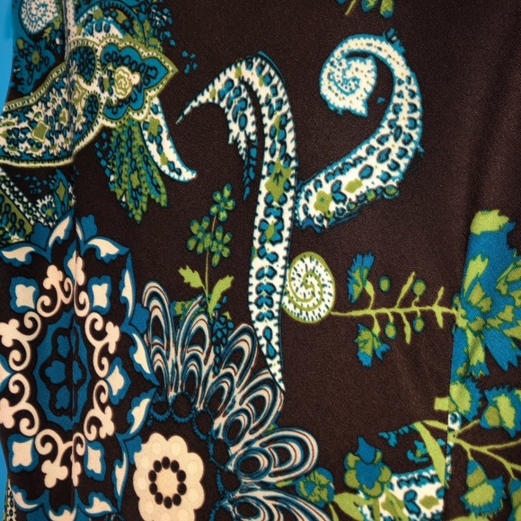 Studio I Paisley and Suede Dress and Blazer Set - Picture 7 of 11